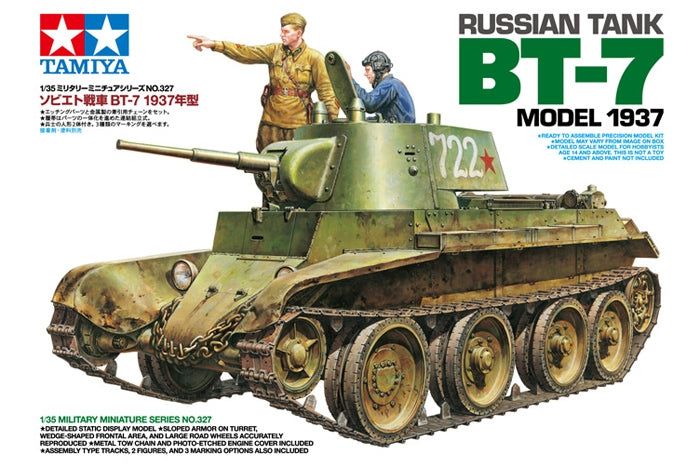 Tamiya 35327 1/35 Russian BT-7 Model 1937 Model Tank Kit