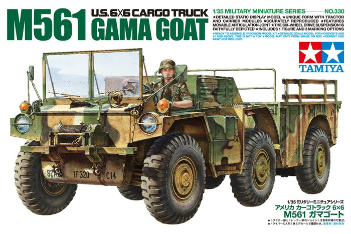 Tamiya 35330 1/35 M561 Gama Goat U.S. 6X6 Cargo Truck Model Kit