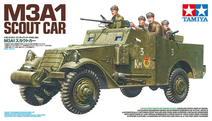 Tamiya 35363 1/35 M3A1 Red Army Scout Car Model Kit