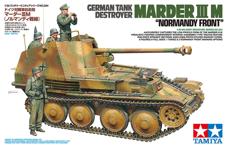 Tamiya 35364 1/35 German Tank Marder III M Normandy Front Model Kit
