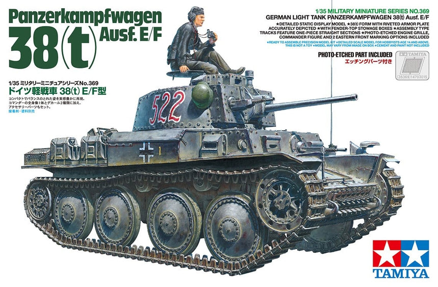 Tamiya 35369 1/35 German Tank Panzer 38(t) Ausf.E/F Model Kit