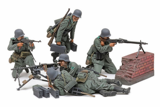 Tamiya 35386 1/35 German Machine Gun Team Set (Mid-WWII) Plastic Model Kit