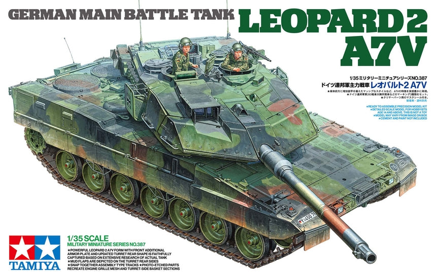 Tamiya 35387 1/35 German Leopard 2 A7V Main Battle Tank Model Kit