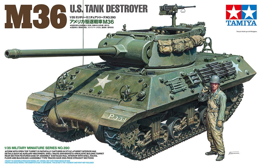 Tamiya 35390 1/35 US Tank Destroyer M36 Model Kit