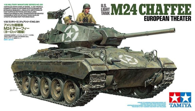 Tamiya 35391 1/35 US M24 Chaffee Light Tank European Theater Plastic Model Kit