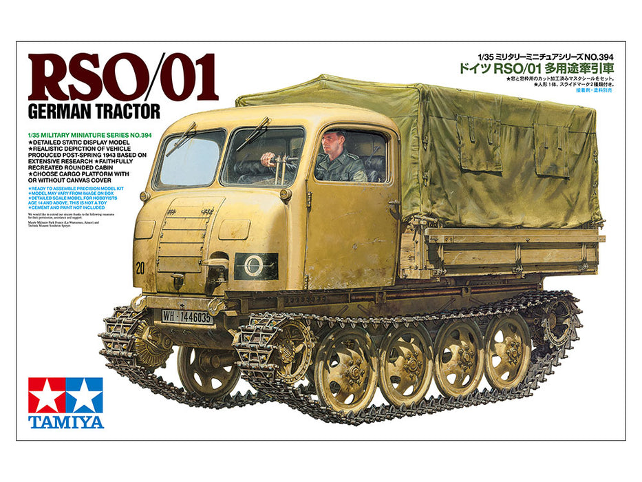 Tamiya 35394 1/35 German Tractor RSO/01 Model Kit