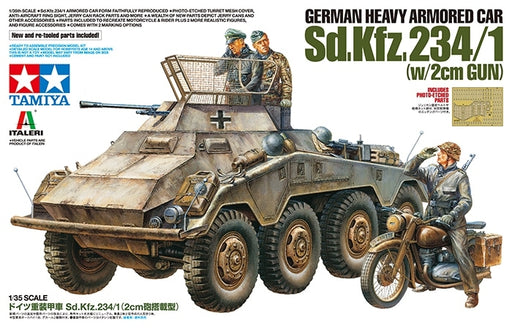 Tamiya 37019 1/35 German Sd.Kfz.231 Heavy Armored Car Model Kit