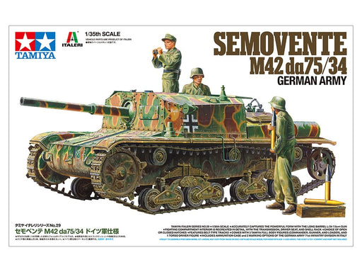 Tamiya 37029 1/35 German Army Semovente M42 da 75/34 Model Tank Kit