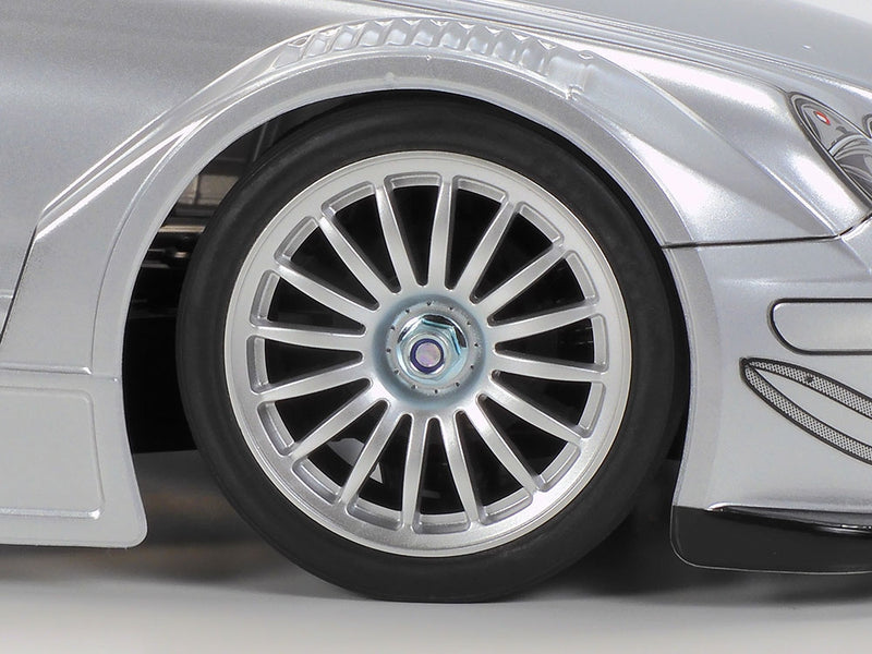 Tamiya 47493-A 1/10 RC 2002 Mercedes-Benz CLK AMG Racing Version TT02 Silver
