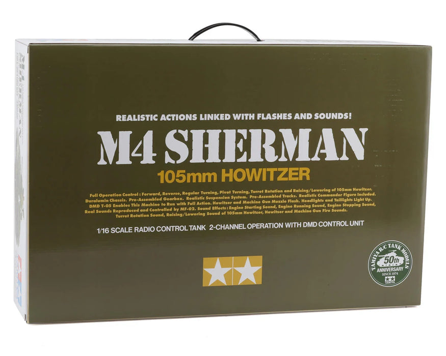 Tamiya 56014 1/16 M4 Sherman 105mm Howitzer RC Model Tank Kit