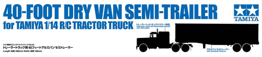Tamiya 56382 1/14 Dry Van Semi-Trailer 40ft Container Kit