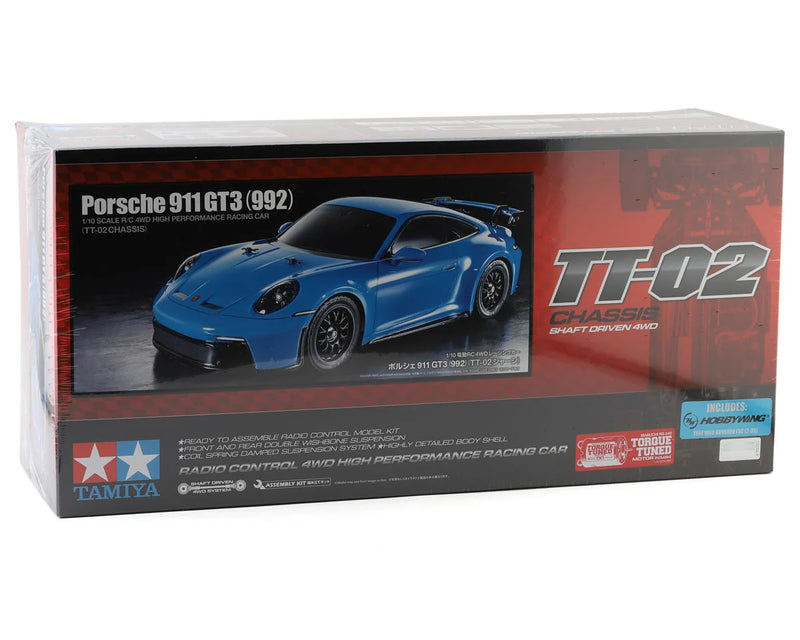 Tamiya 58712-60A Porsche 911 Gt3 (992) 4WD On-Road TT-02 Kit