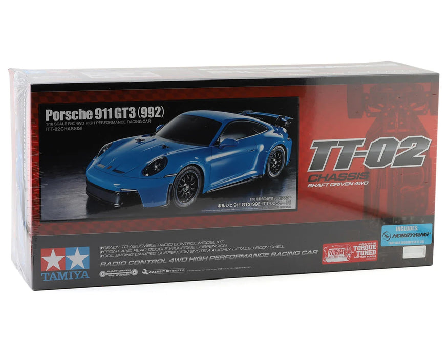 Tamiya 58712-60A Porsche 911 Gt3 (992) 4WD On-Road TT-02 Kit