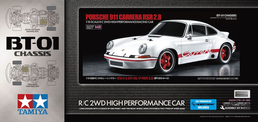 Tamiya 58740 1/10 RC Porsche 911 Carrera RSR 2.8 2WD BT-01 Kit