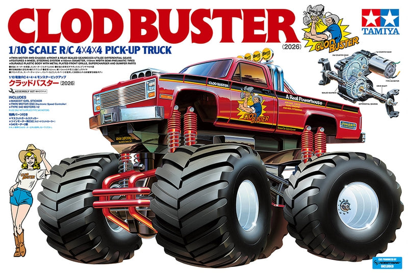 Tamiya 58762 Clod Buster 4WD Monster Truck RC Kit