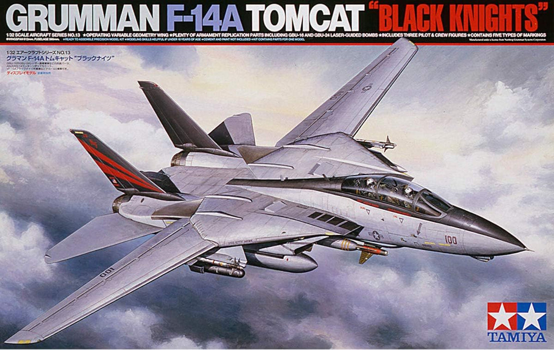 Tamiya 60313 1/32 F-14A Tomcat Black Knights Model Aircraft Kit