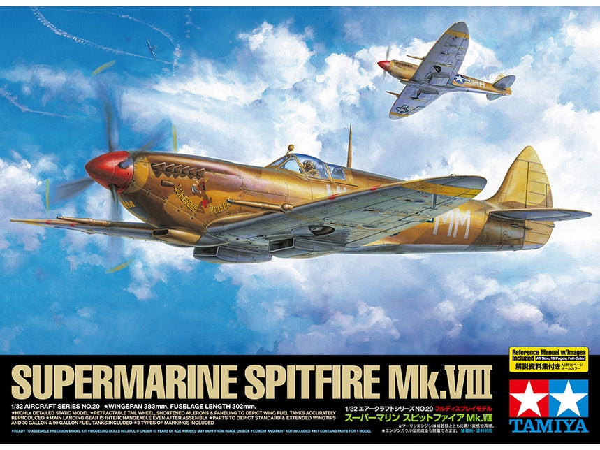 Tamiya 60320 1/32 Supermarine Spitfire Mk.Viii Model Aircraft Kit