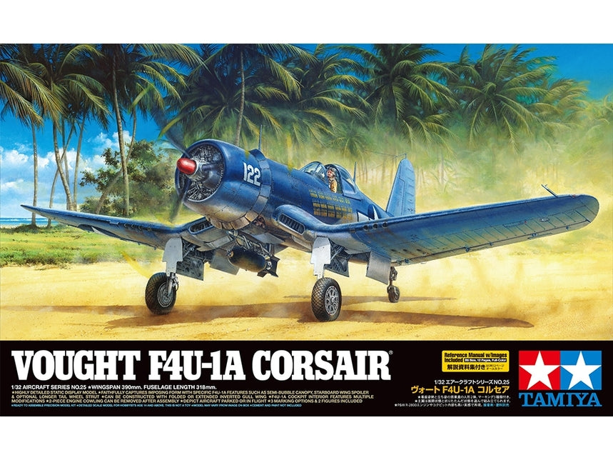 Tamiya 60325 1/32 F4U-1A Corsair Fighter Model Aircraft Kit