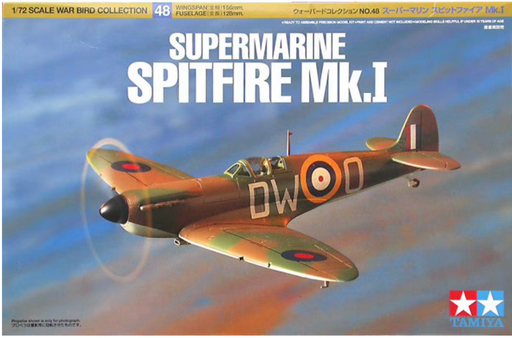 Tamiya 60748 1/72 Supermarine Spitfire MK. 1 Model Aircraft Kit