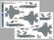 Tamiya 60792 1/72 F35A Lightning II Fighter Jet Model Kit