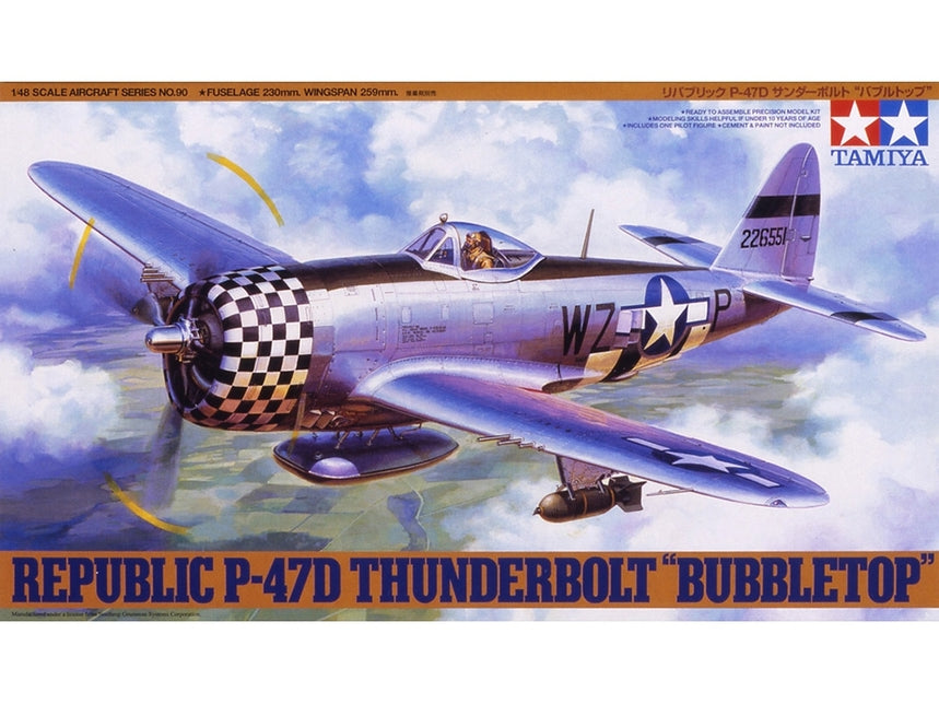 Tamiya 61090 1/48 Republic P-47D Thunderbold "Bubbletop" Fighter