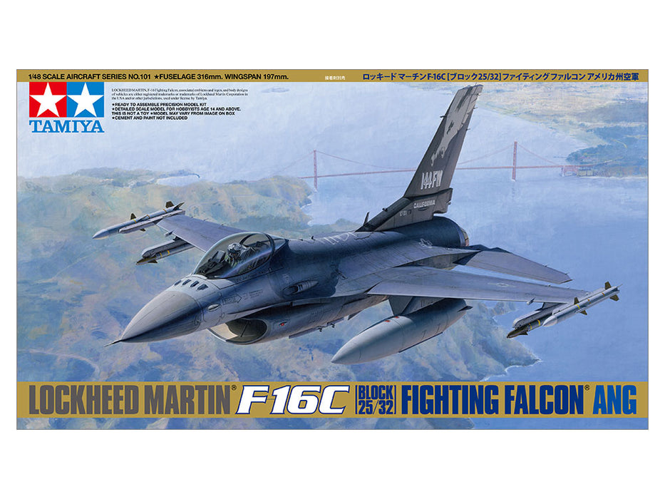 Tamiya 61101 1/48 Lockeed F-16C (block 25/32) Model Jet Kit
