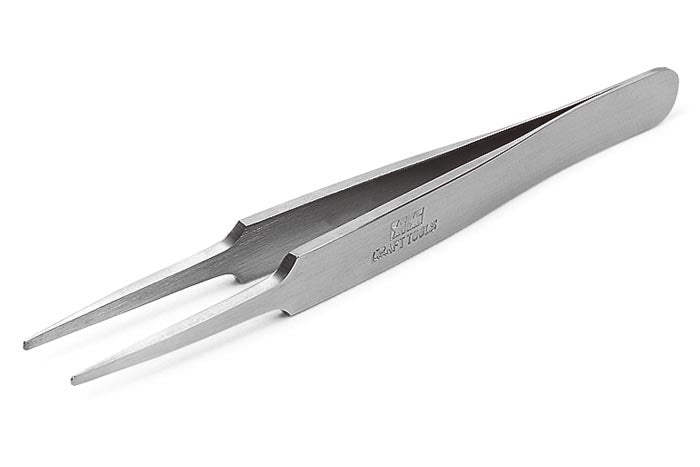 Tamiya 74109 HG Straight Tweezers with Round Tip