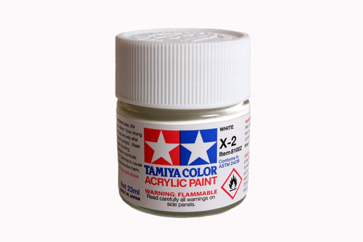 Tamiya 81002 Acrylic Model Paint X-2 Gloss White 23ml (3/4oz)
