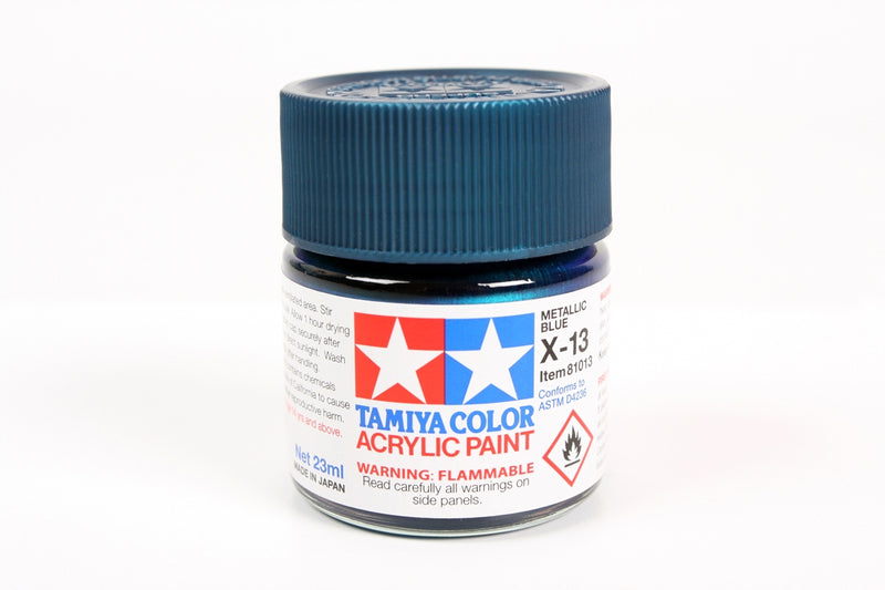 Tamiya 81013 Acrylic X-13 Gloss Metal Blue 23ml (3/4oz)