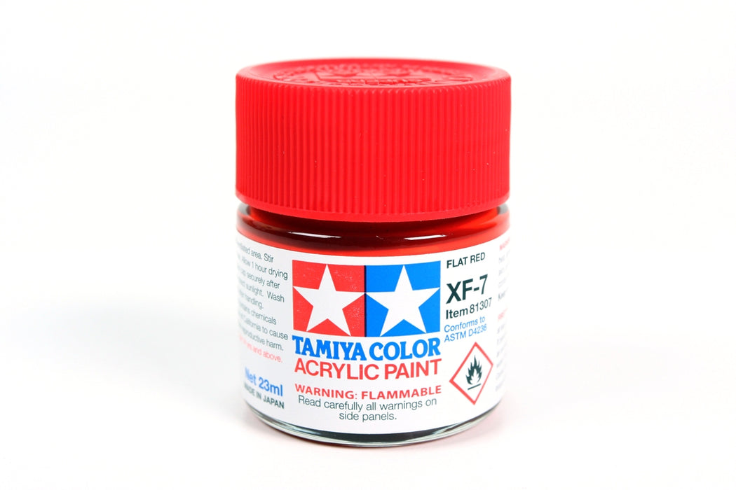Tamiya 81307 Acrylic XF-7 Flat Red