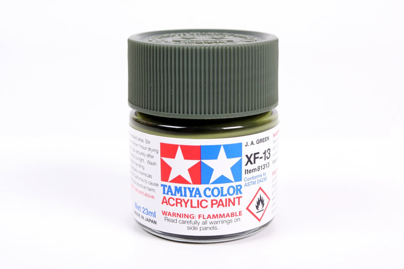 Tamiya 81313 Acrylic Model Paint XF-13 Flat Japanese Army Green 23ml (3/4oz)