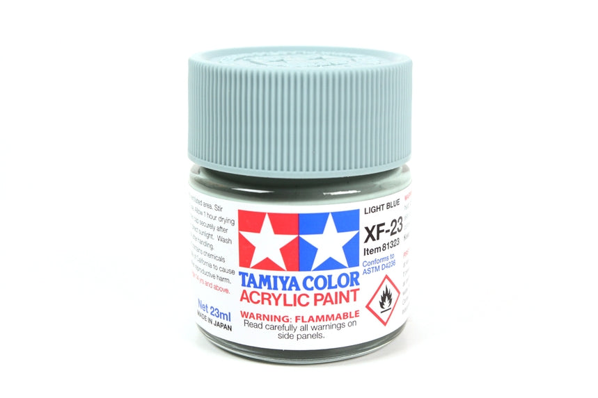 Tamiya 81323 Acrylic XF-23 Flat Light Blue 23ml (3/4oz)