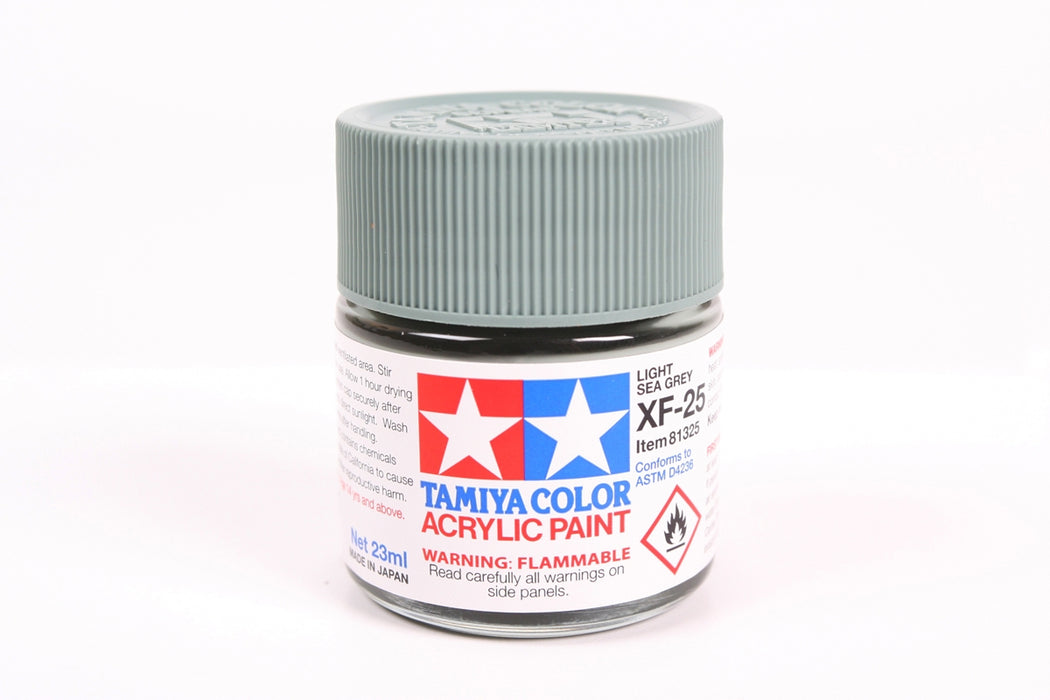 Tamiya 81325 Acrylic XF-25 Flat Light Sea Gray 23ml (3/4oz)