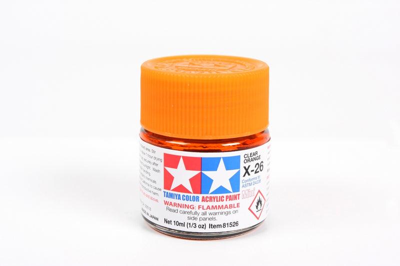 Tamiya 81526 Acrylic X26 Clear Orange 1/3 oz