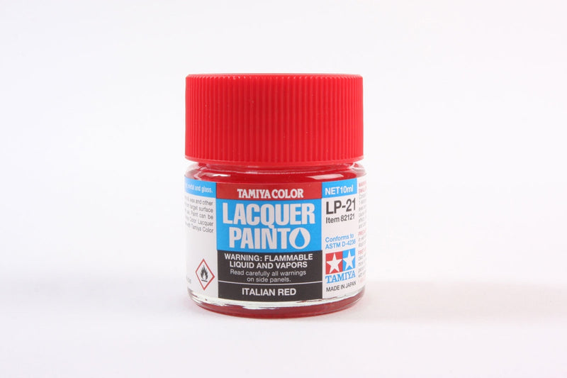 Tamiya 82121 LP-21 Mini Lacquer Paint 10ml - Italian Red