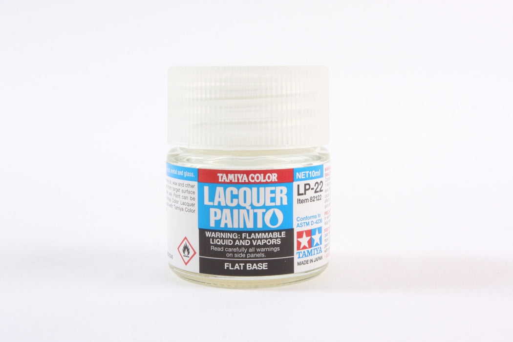 Tamiya 82122 LP-22 Mini Lacquer Paint 10ml - Flat Base