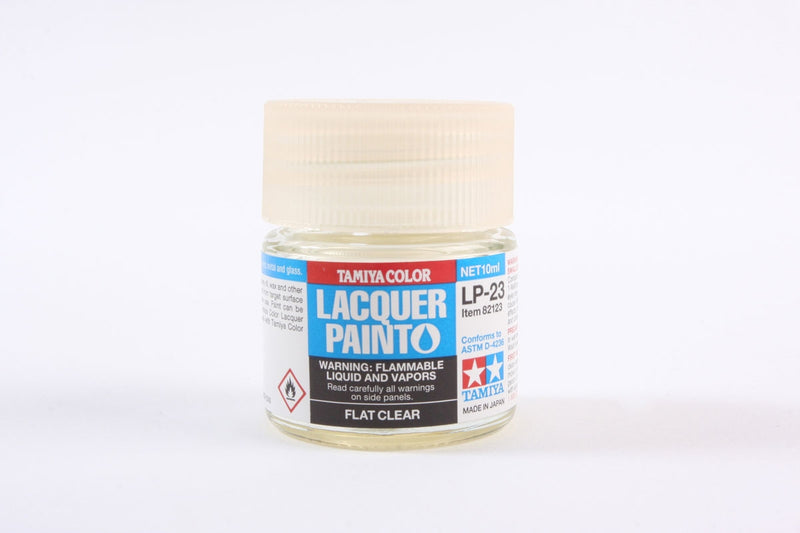 Tamiya 82123 LP-23 Mini Lacquer Paint 10ml - Flat Clear