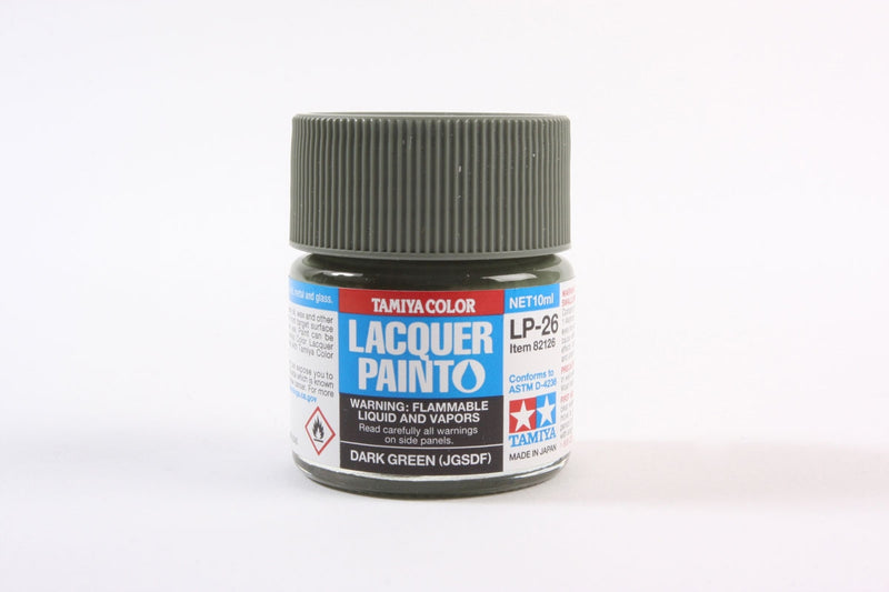 Tamiya 82126 LP-26 Mini Lacquer Paint 10ml - Dark Green (JGSDF)