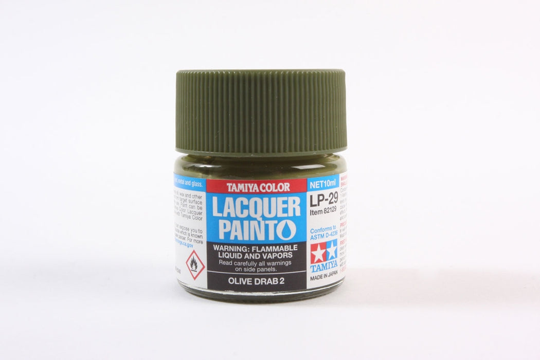 Tamiya 82129 LP-29 Mini Lacquer Paint 10ml - Olive Drab 2
