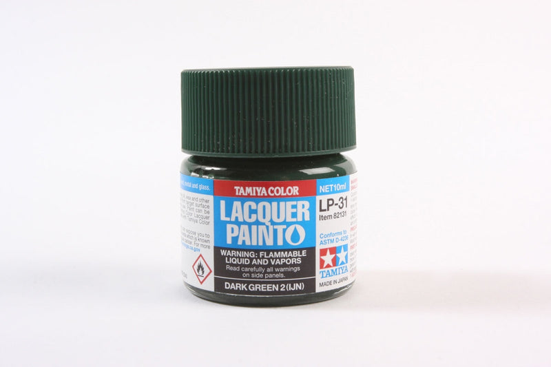 Tamiya 82131 LP-31 Mini Lacquer Paint 10ml - Dark Green IJN