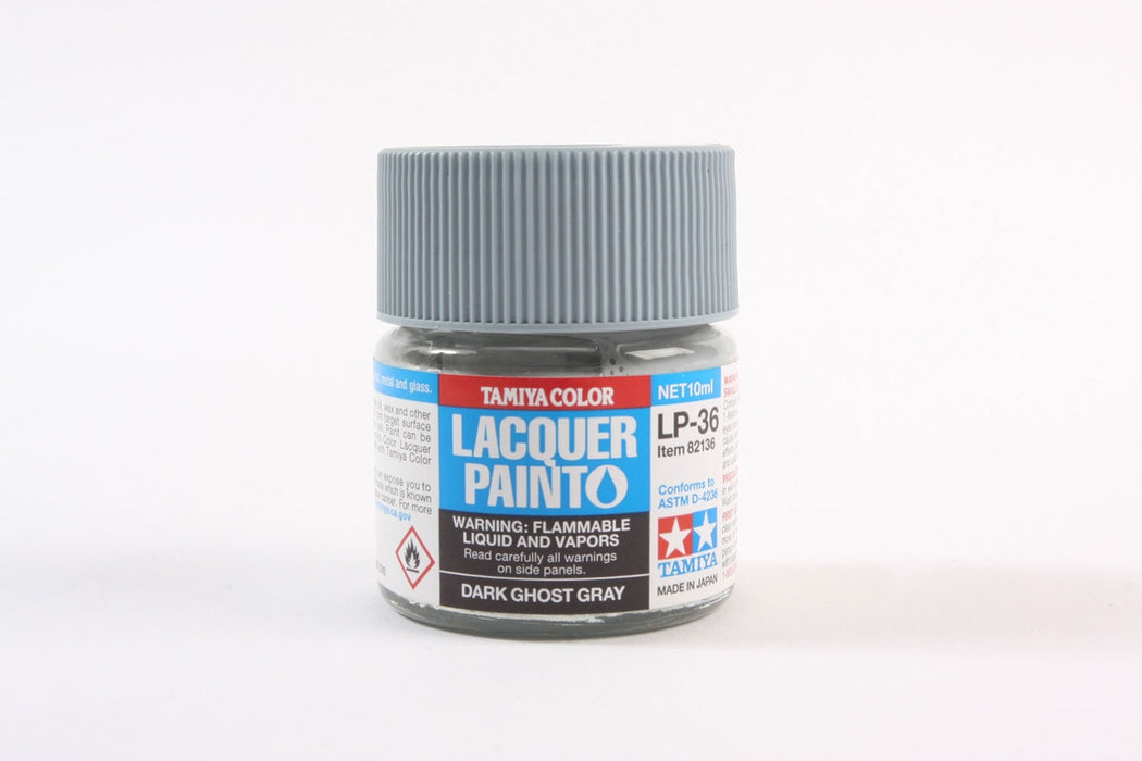 Tamiya 82136 LP-36 Mini Lacquer Paint 10ml - Dark Ghost Gray