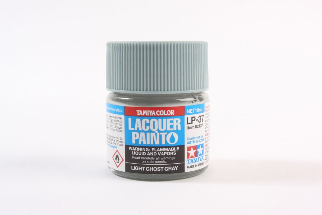 Tamiya 82137 LP-37 Mini Lacquer Paint 10ml - Light Ghost Gray