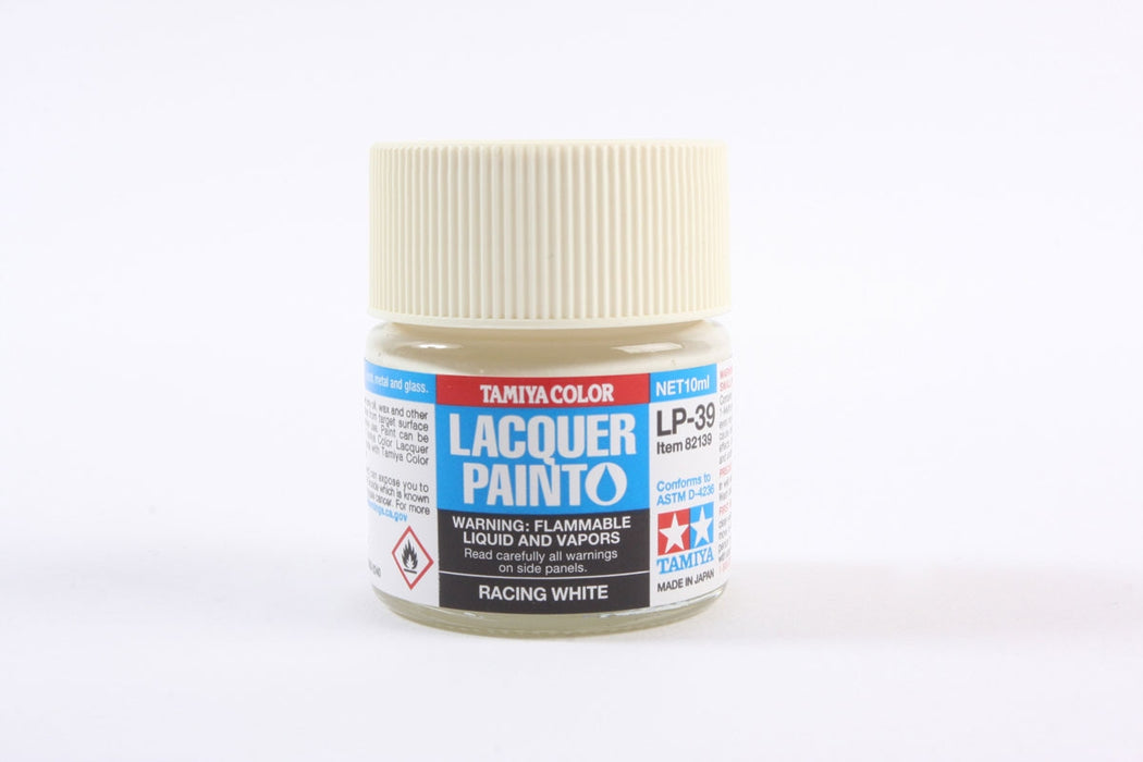 Tamiya 82139 LP-39 Mini Lacquer Paint 10ml - Racing White