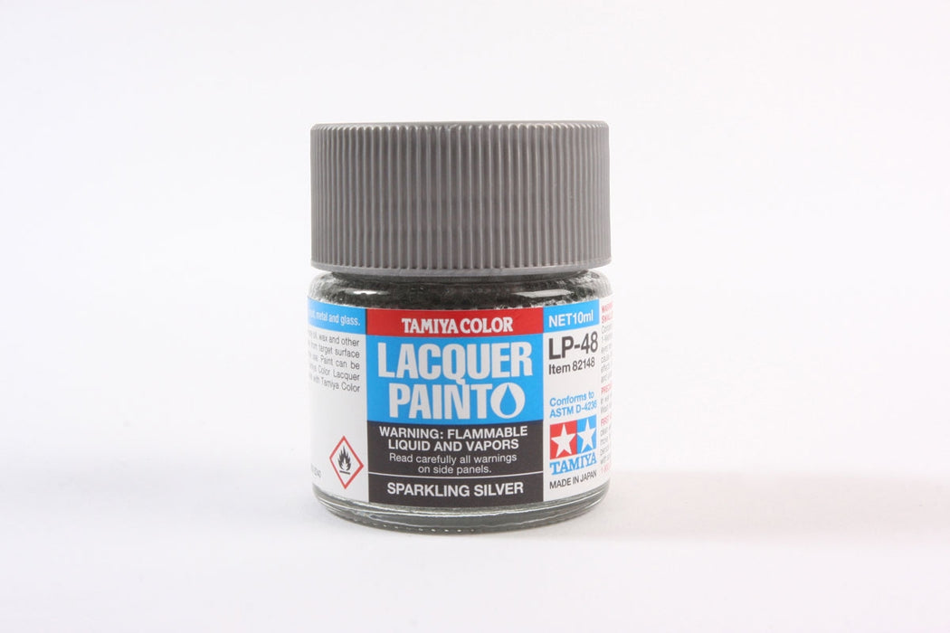 Tamiya 82148 LP-48 Mini Lacquer Paint 10ml - Sparkling Silver