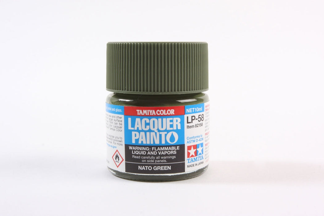 Tamiya 82158 LP-58 Mini Lacquer Paint 10ml - NATO Green