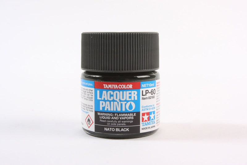 Tamiya 82160 LP-60 Mini Lacquer Paint 10ml - NATO Black