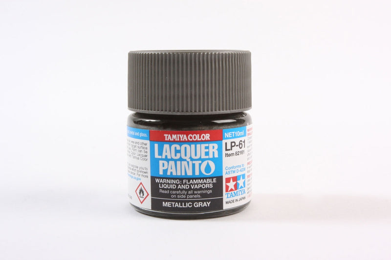 Tamiya 82161 LP-61 Mini Lacquer Paint 10ml - Metallic Gray
