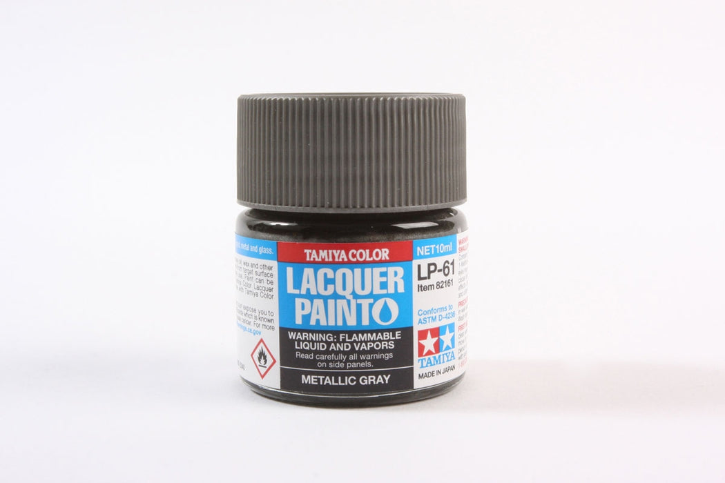 Tamiya 82161 LP-61 Mini Lacquer Paint 10ml - Metallic Gray