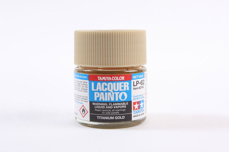 Tamiya 82162 LP-62 Mini Lacquer Paint 10ml - Titanium Gold