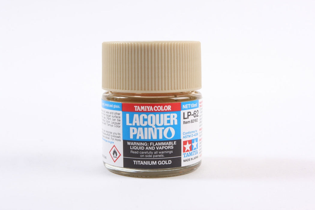 Tamiya 82162 LP-62 Mini Lacquer Paint 10ml - Titanium Gold